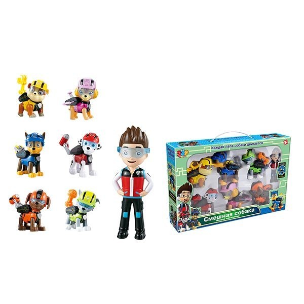 

Набор фигурок Щенячий патруль Герои-спасатели Paw Patrol 7 героев с рюкзаком-трансформером