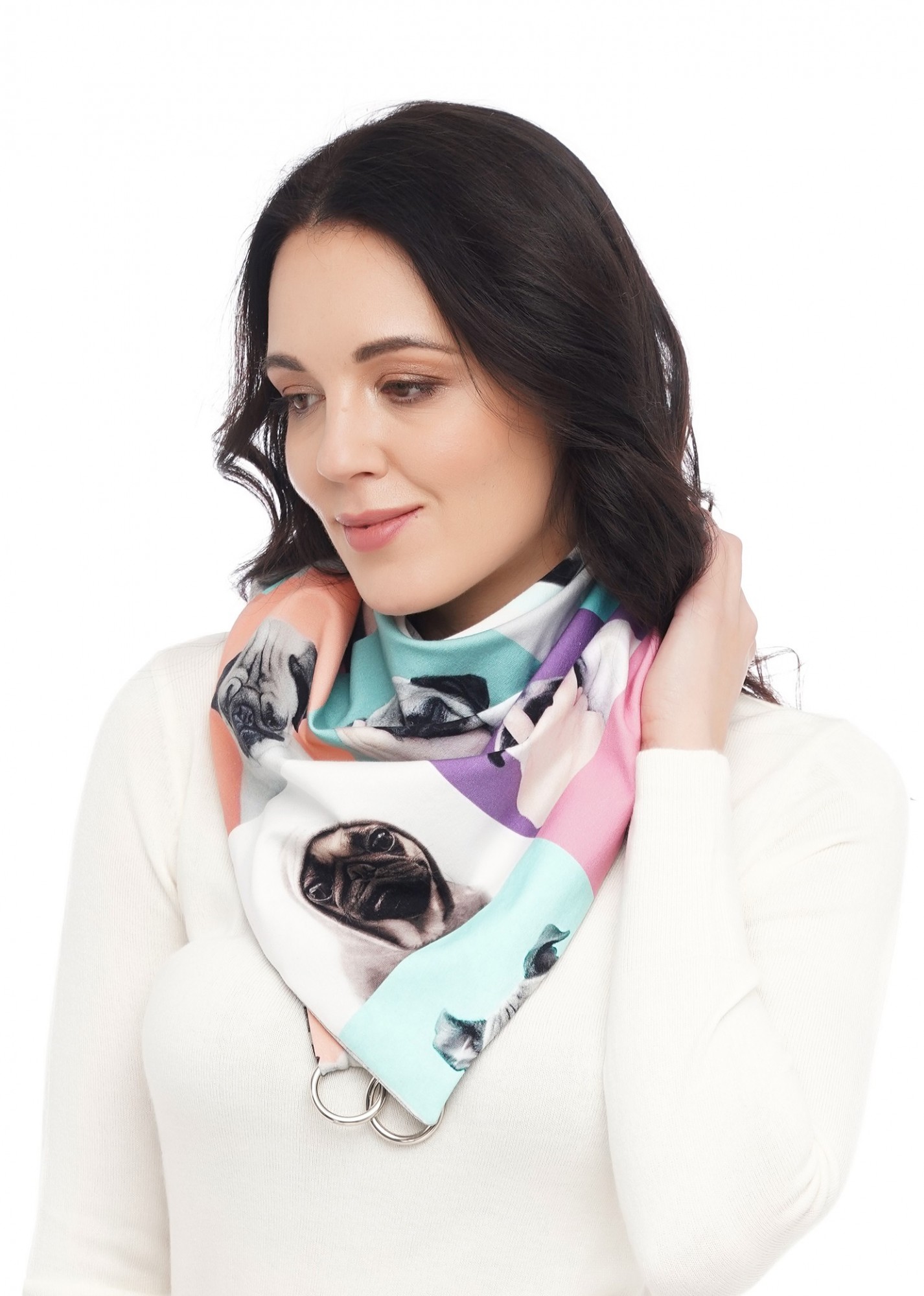 

Шарф "Эдинбург" большой MyScarf теплый универсальный собачьи истории