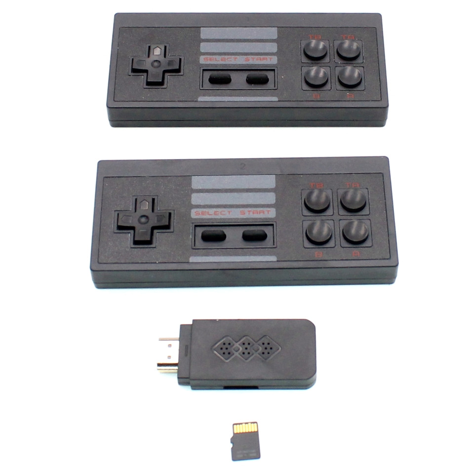 

Беспроводная TV игровая приставка HDMI с двумя беспроводными геймпадами 2.4G Dendy, Sega, Nintend, Game Boy с поддержкой загрузки игр