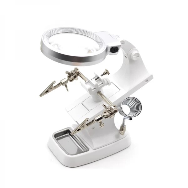 

Держатель "Третья рука" Magnifier MG180W, увел.- 3Х , диам.- 90мм с Led