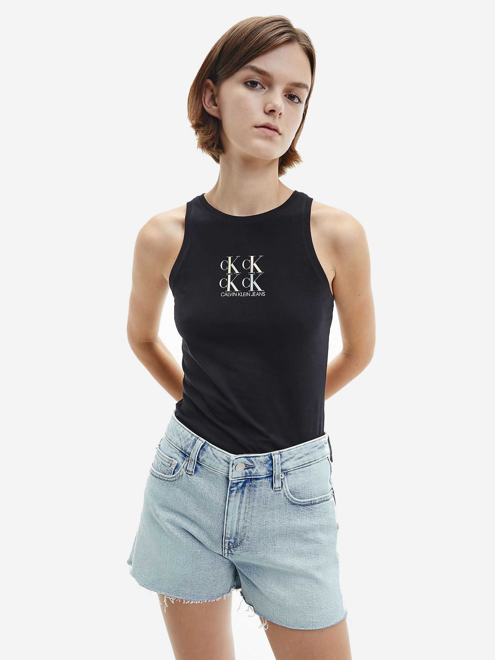 

Майка Calvin Klein Jeans Shine Logo Racer Back Top J20J215604-BEH  Pvh Black, Майка Calvin Klein Jeans Shine Logo Racer Back Top J20J215604-BEH M Pvh Black