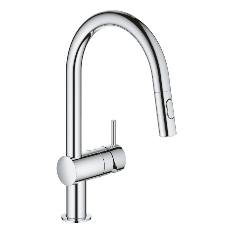 

Смеситель для кухни с выдвижным изливом Grohe Minta 30348001