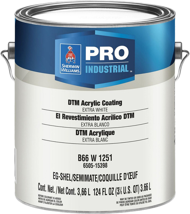 

Краска для металла Sherwin-Williams Pro Industrial DTM акриловая полуглянцевая, экстра 3.66 л Белая (1G) (B66W01151-16)