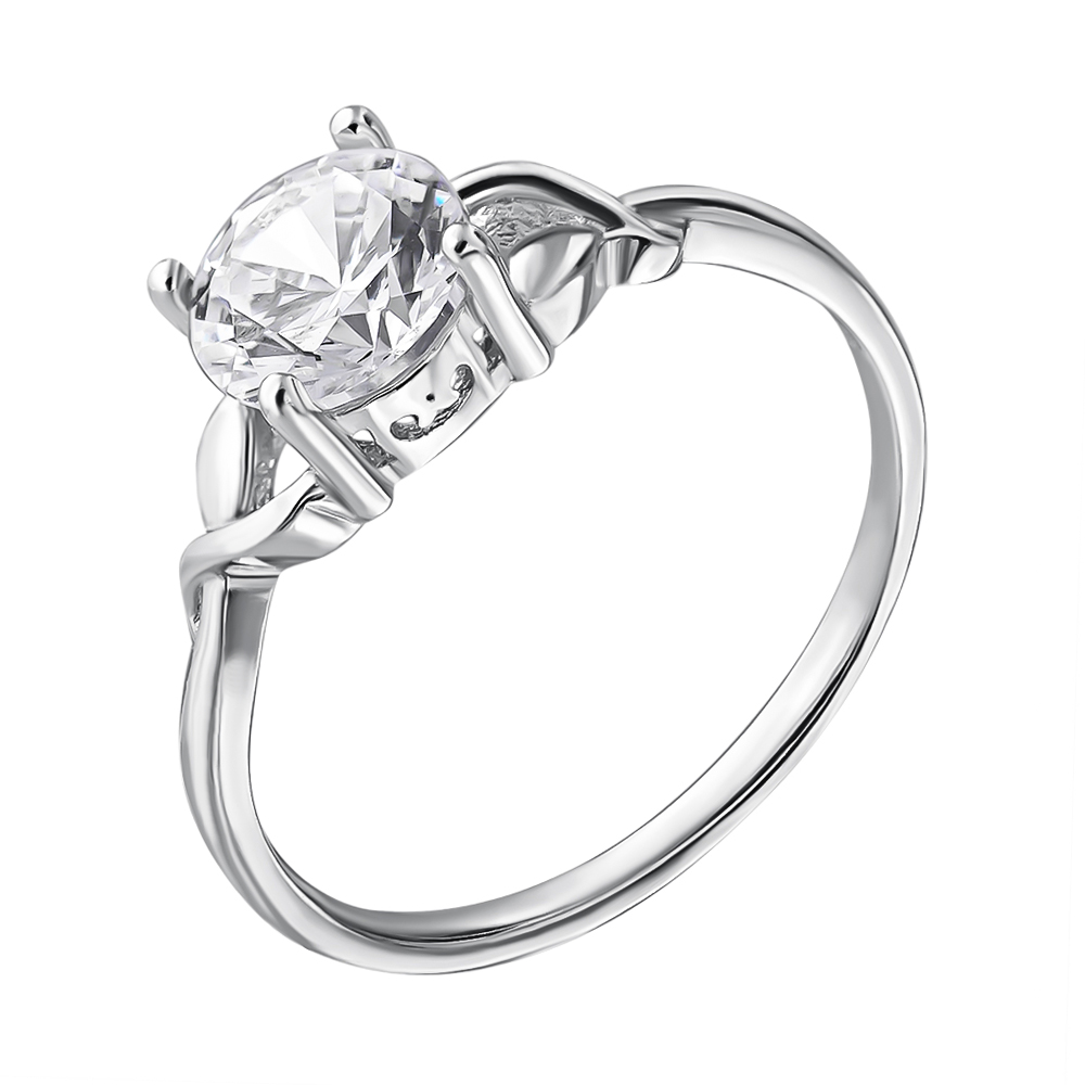 

Серебряное кольцо с кристаллом циркония 000112718 16.5 размера