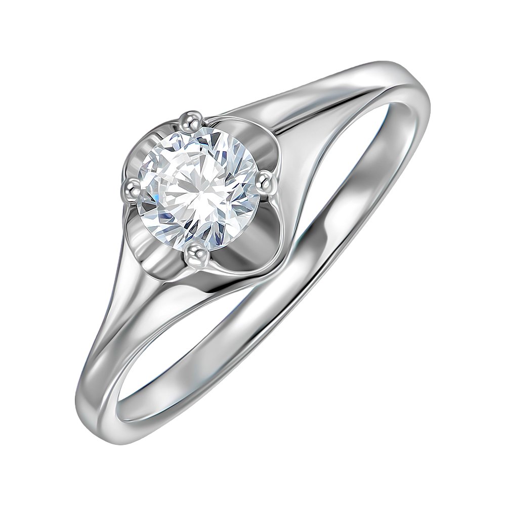 

Серебряное кольцо с цирконием 000116354 17 размера