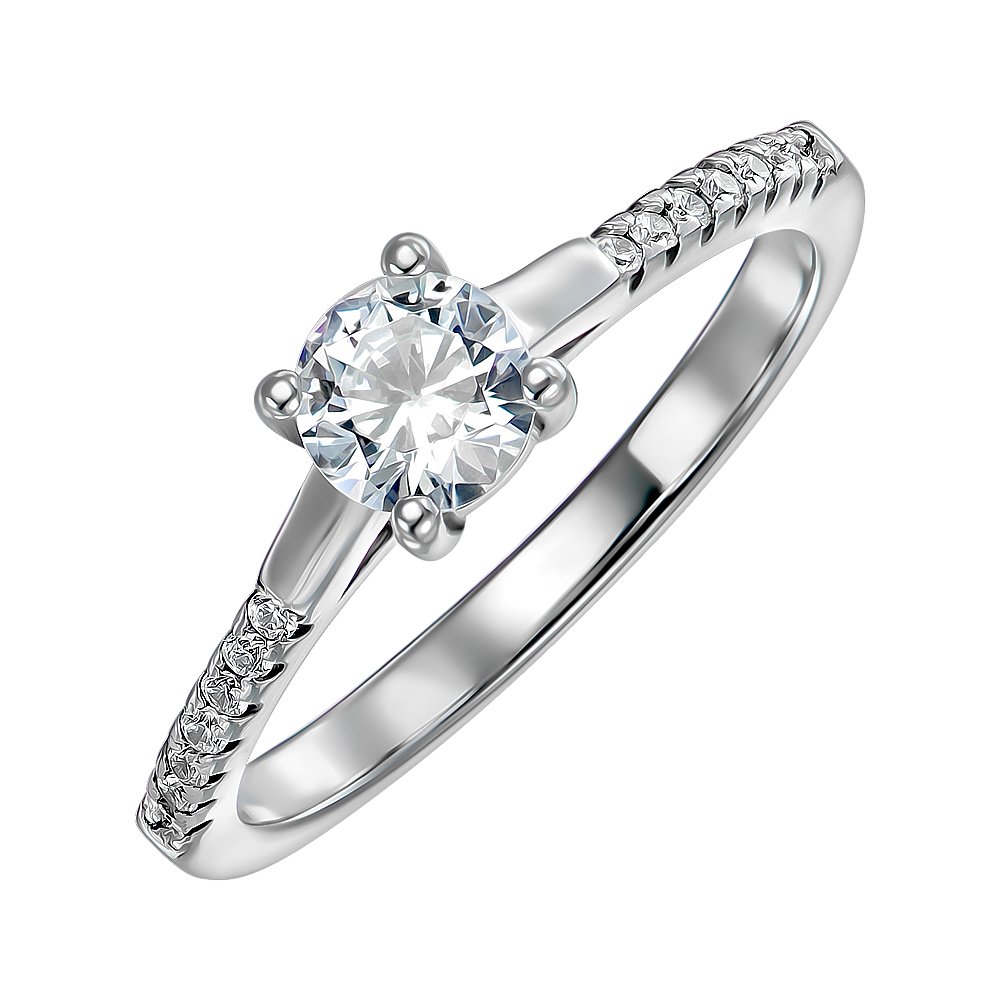 

Серебряное кольцо с фианитами 000125216 16 размера