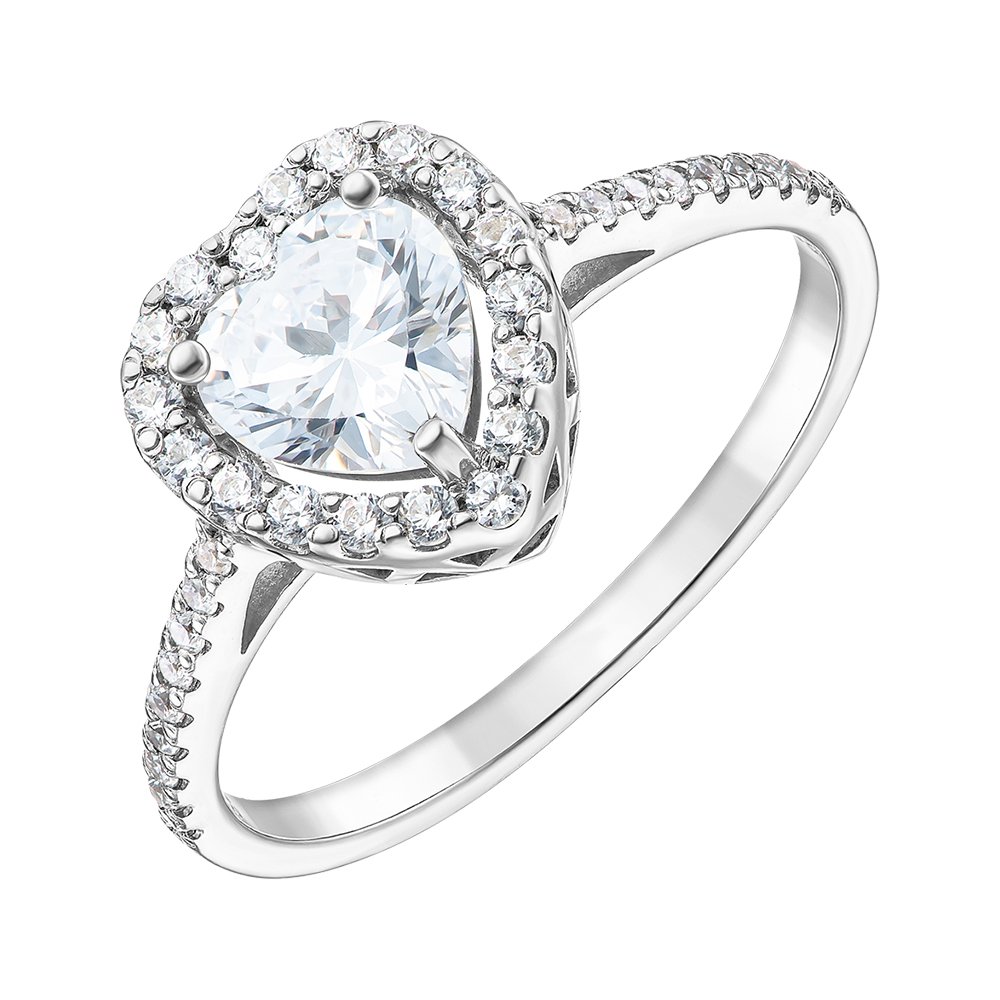 

Серебряное кольцо с фианитами 000149284 19 размера