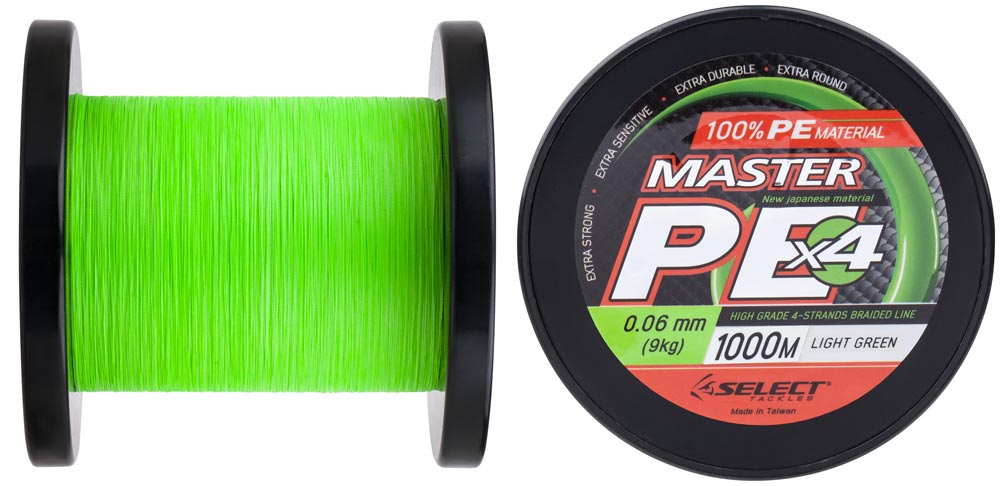 

Шнур Select Master PE 1000m (салат.) 0.20mm 24kg (92439)