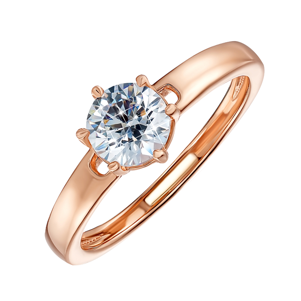 

Кольцо из красного золота с фианитом S Zirconia 000134717 16 размера
