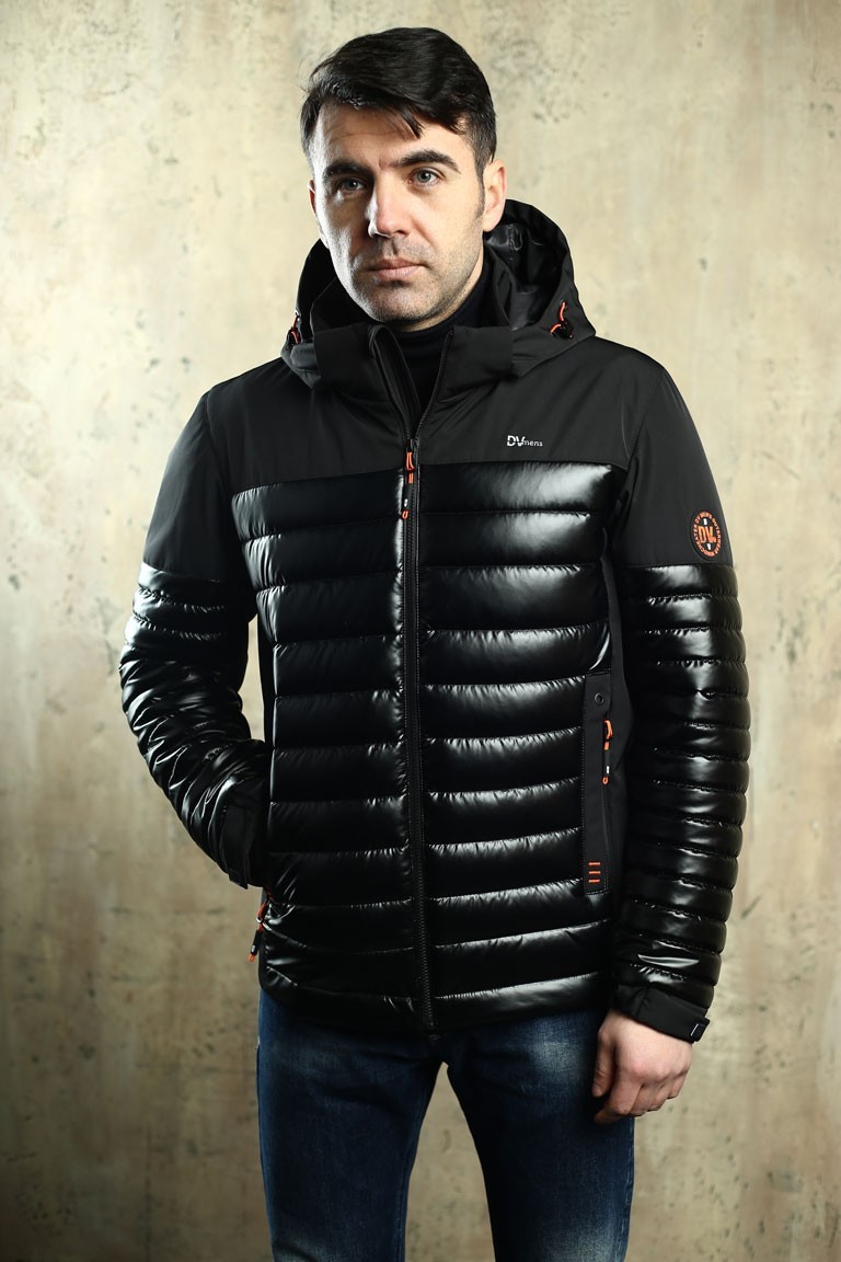 

Куртка мужская демисезонная MENS  черный 4848, Куртка мужская демисезонная MENS 56 черный 4848