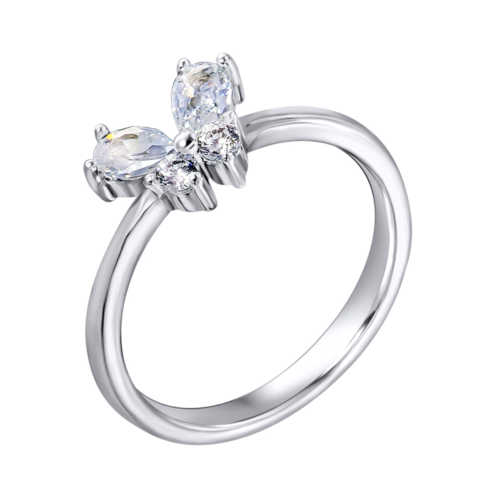 

Серебряное кольцо с фианитами 000118374 17.5 размера