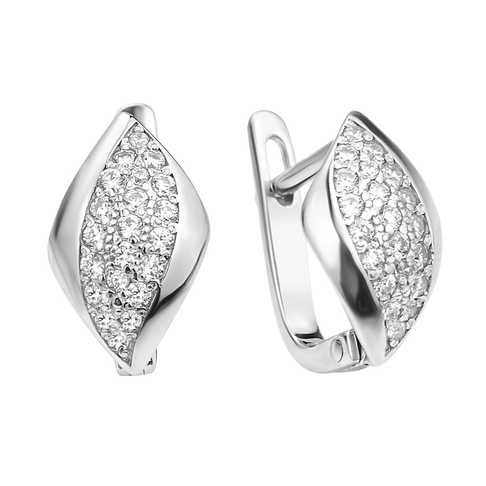 

Серебряные серьги с фианитами 000106906
