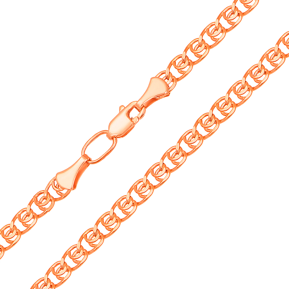 

Цепочка из красного золота в плетении лав 4мм 000104320 50 размера