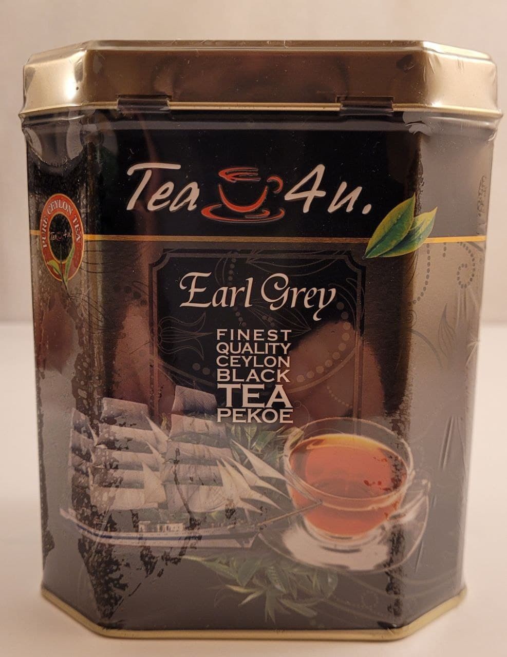 Чай черный цейлонский с бергамотом PEKOE Earl Grey Tea 4U 200 г в ...