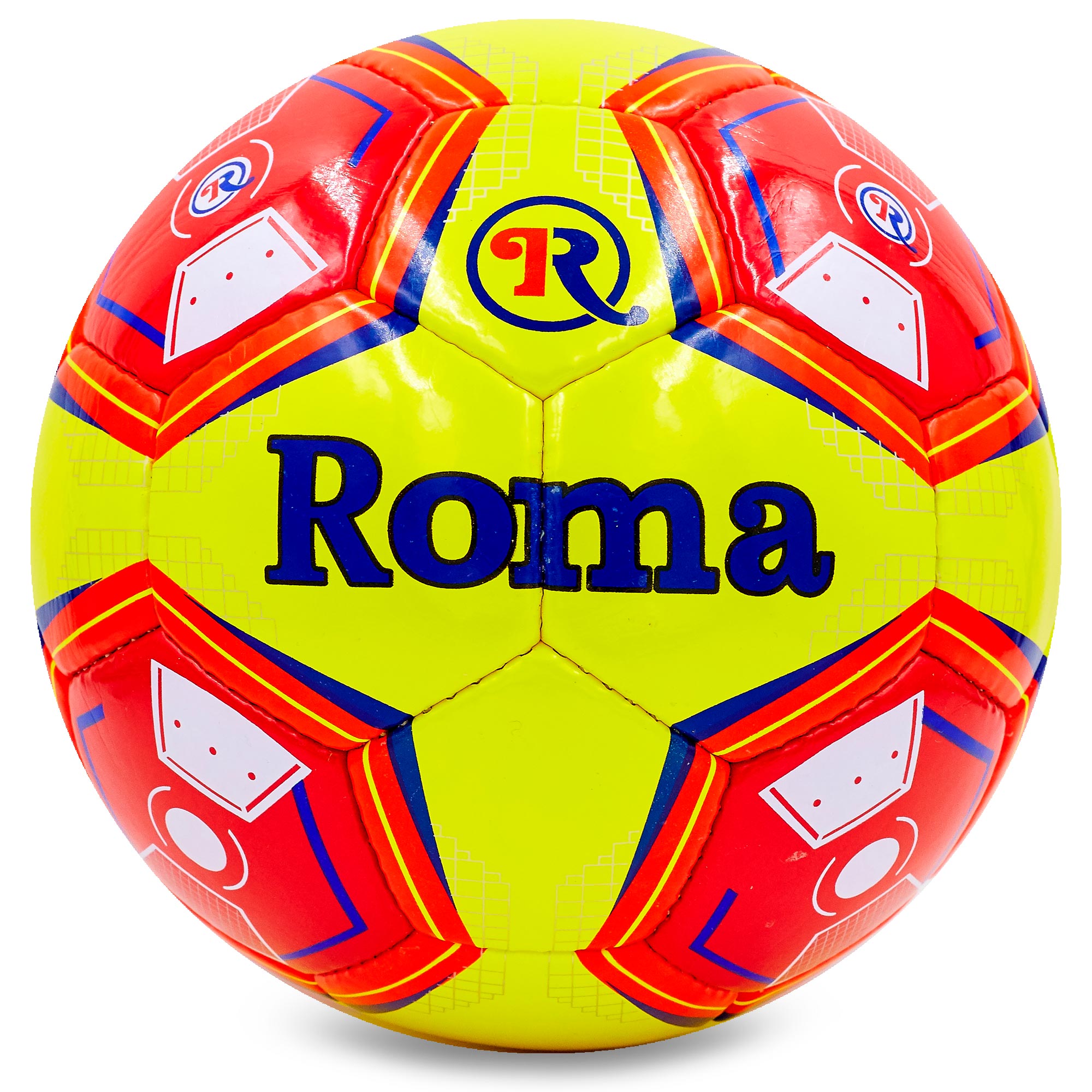 

Мяч футбольный ROMA BALLONSTAR T-1068 №5 PU желтый-оранжевый