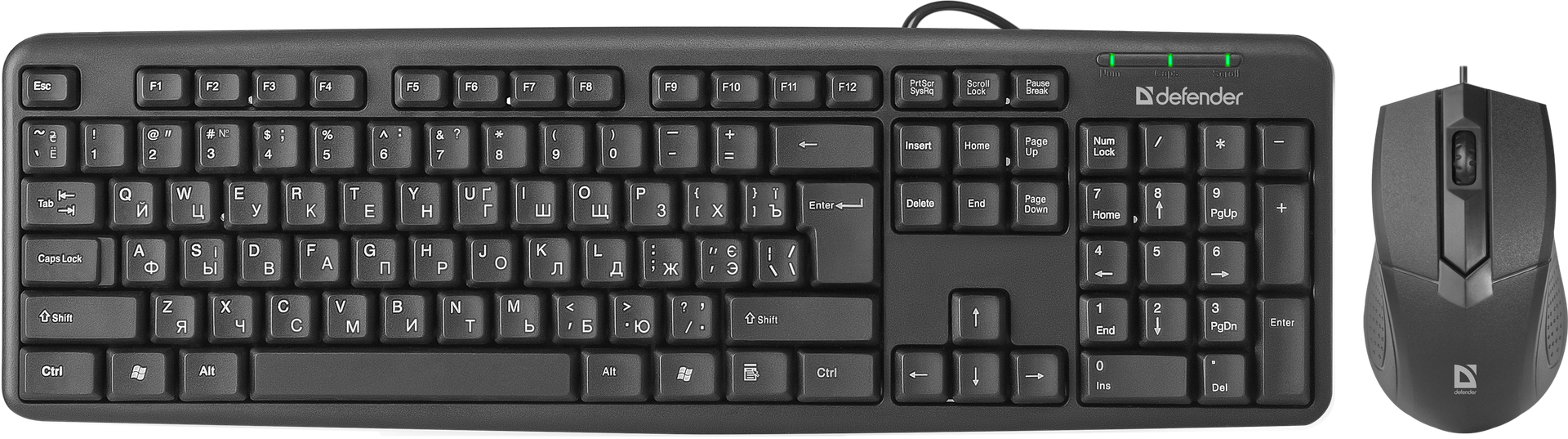 

Комплект проводной Defender Dakota C-270 UKR USB Black (45271)