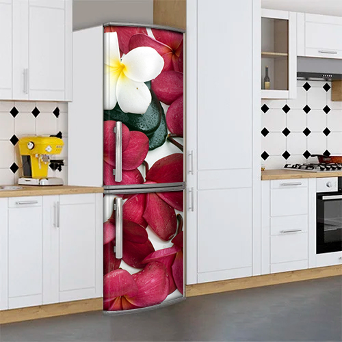 

Самофиксирующаяся наклейка на холодильник магнитная, 200 х 60 см, Лицевая (holMM1_fl102934 Цветы)