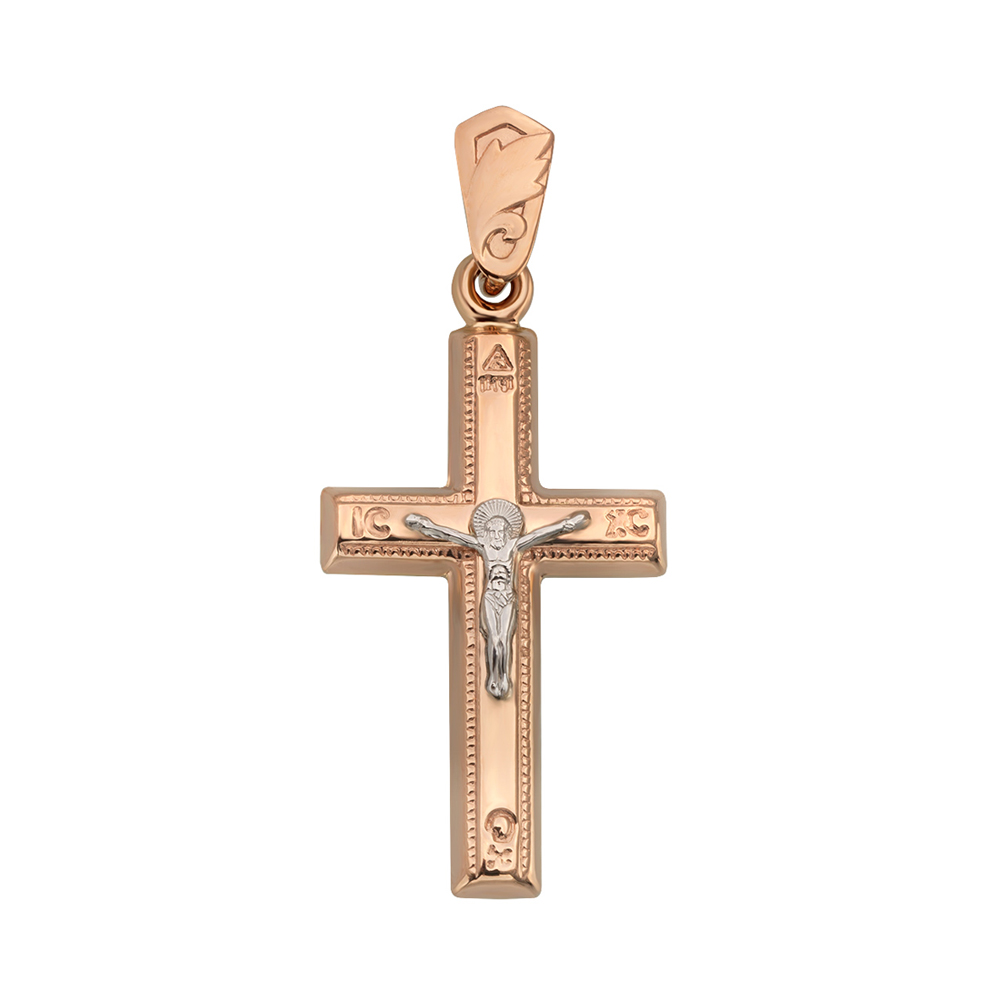 

Золотой крестик Вечность 000046353