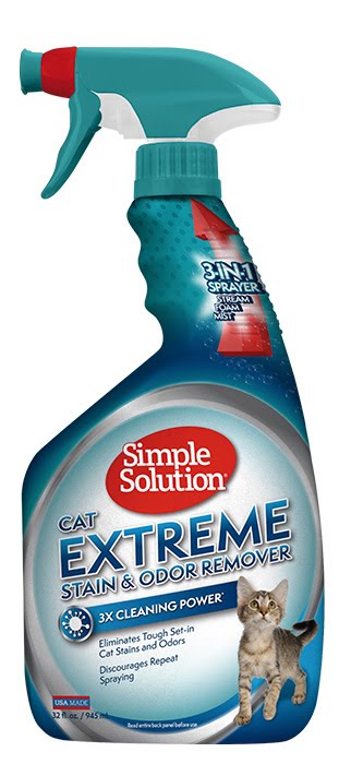 

Сверхмощное концентрированное средство с про-бактериями и энзимами Extreme Cat stain and odor remover для нейтрализации запахов и удаления стойких пятен от жизнедеятельности кошек 945мл