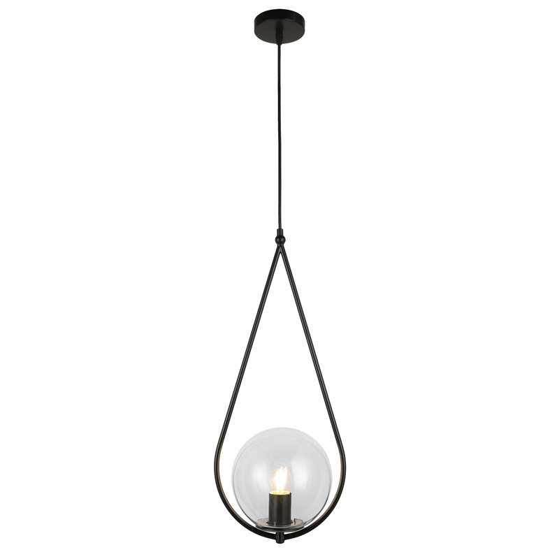 

Люстра подвесная Light House LS-17188-1 BK+CL черная