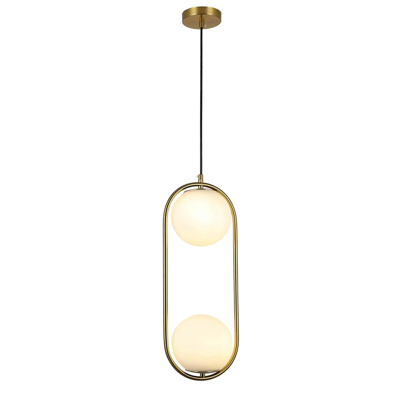 

Люстра подвесная Light House LS-17189-2 BRZ+WH бронза + белый