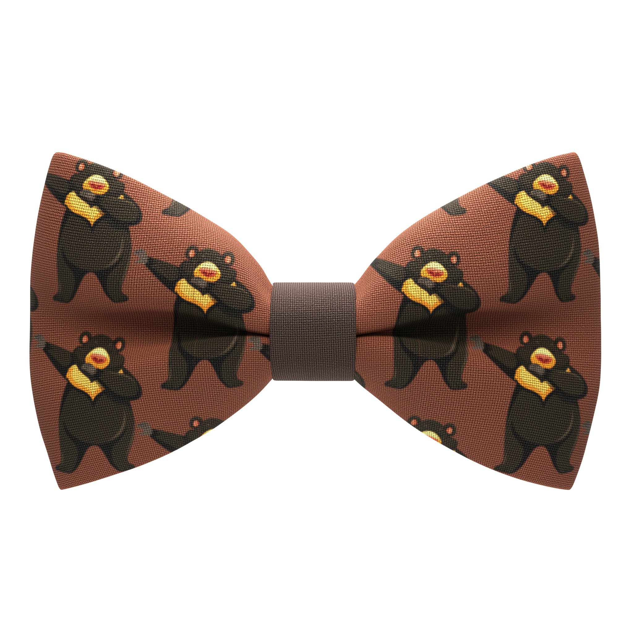 

Бабочка Bow Tie House коричневая с Лунным (Солнечным) Медведем 10381
