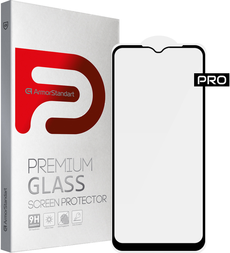 

Защитное стекло ArmorStandart Pro для Vivo Y15s Black