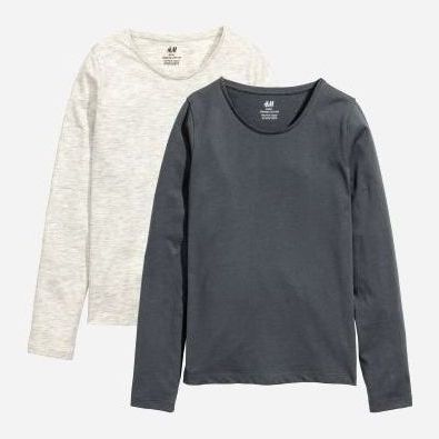 

Футболка с длинными рукавами H&M 163734b50 146-152 см Серая