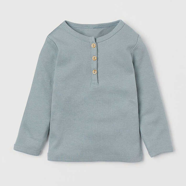 

Футболка с длинными рукавами H&M 8599263b50 80 см Серая