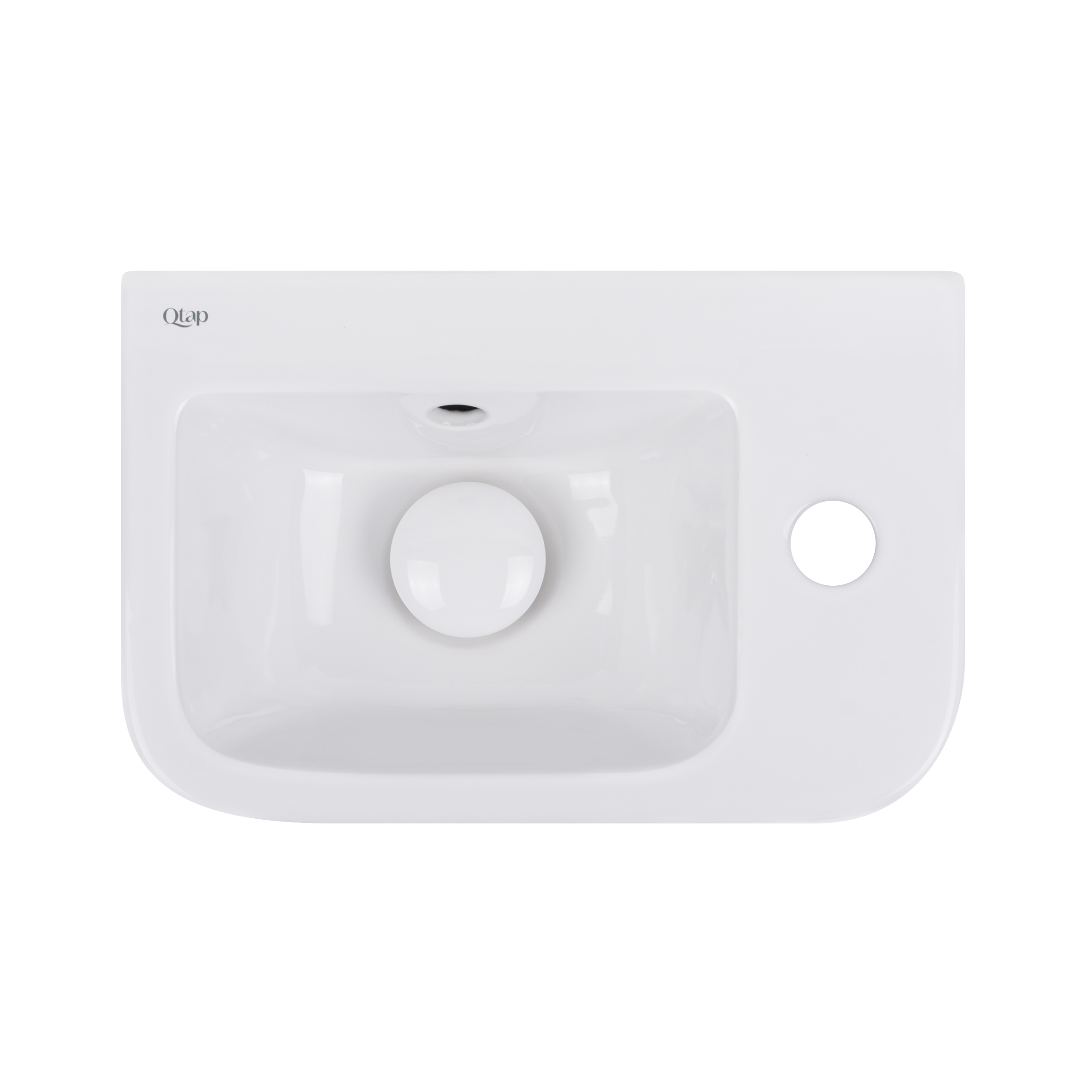 

Раковина Qtap Tern с донным клапаном QT171110100RW