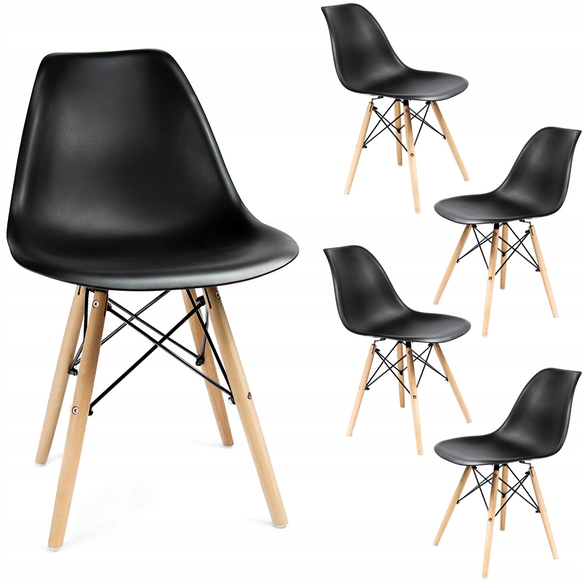 

Крісло JUMI Scandinavian Design Black