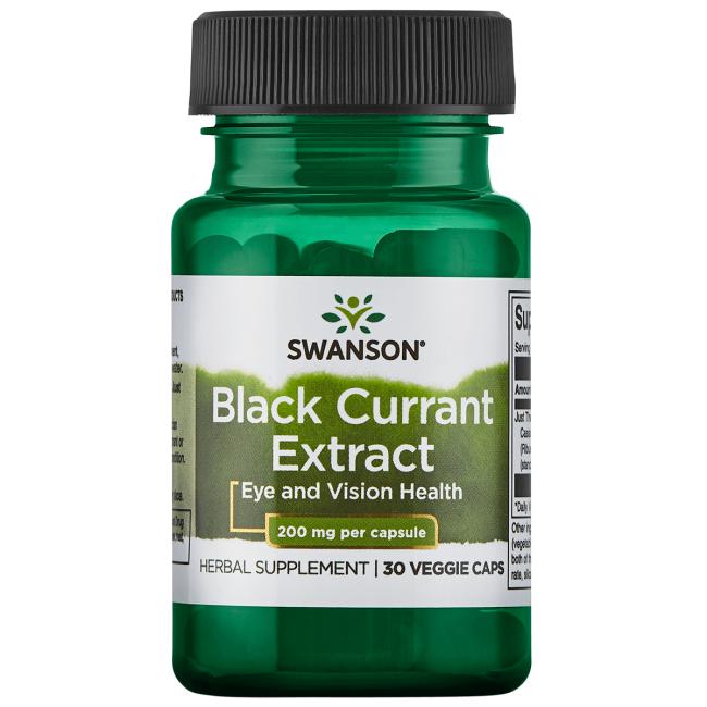 

Экстракт черной смородины, Black Currant Extract, Swanson, 200 мг, 30 капсул