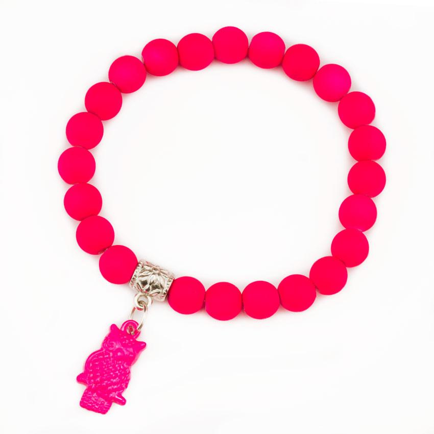 

Браслет Olive Подвеска Сова 6х6х2 см Розовый