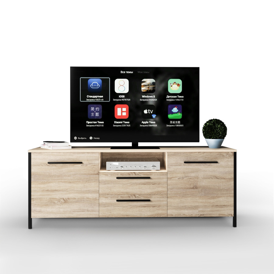 

Тумба под телевизор Fenster UNTV 07B 60×155×36,5 Дуб сонома
