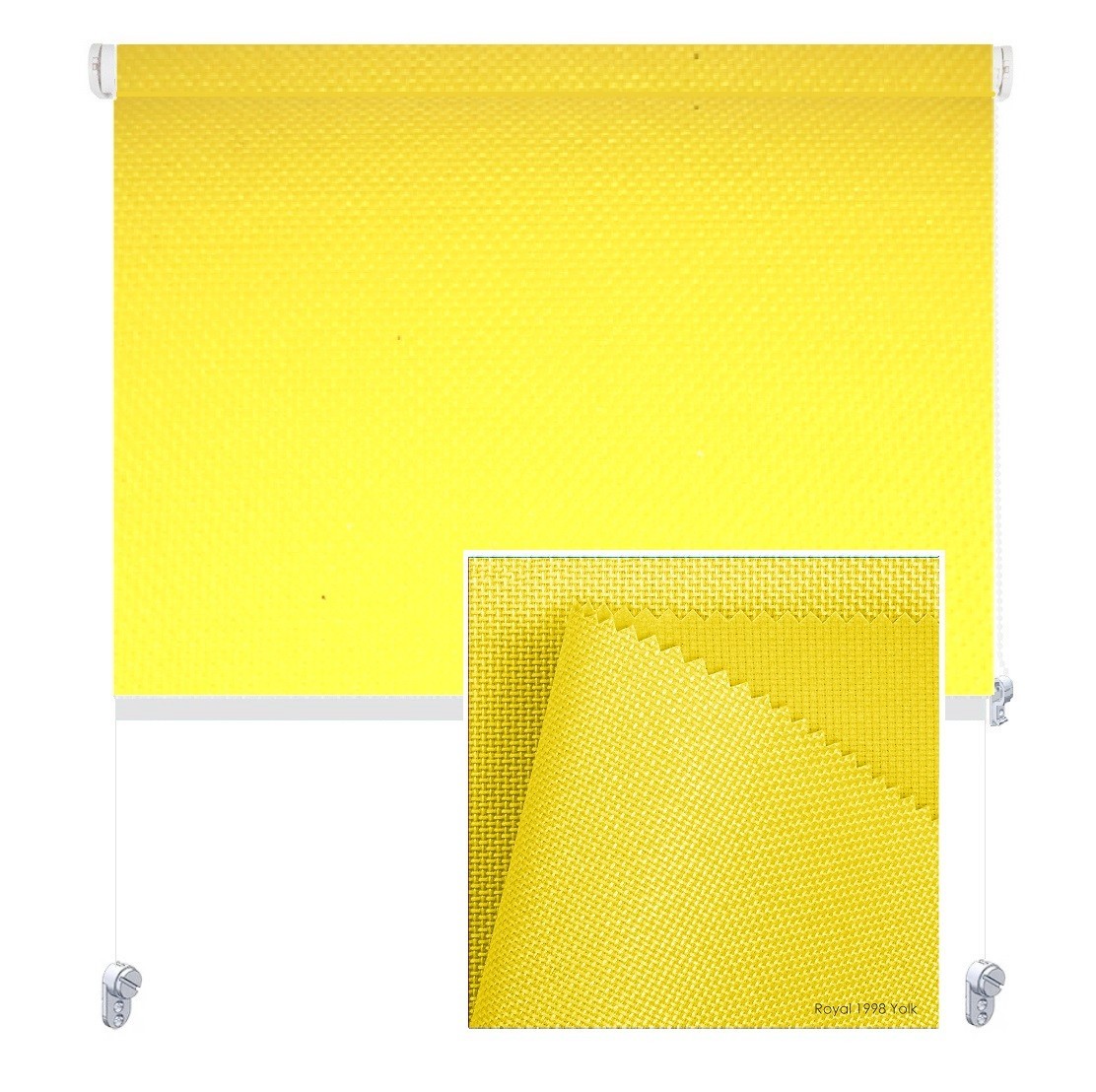 

Тканевая роллета ROLGROUP Mini Set Royal 100x160 светло-желтый
