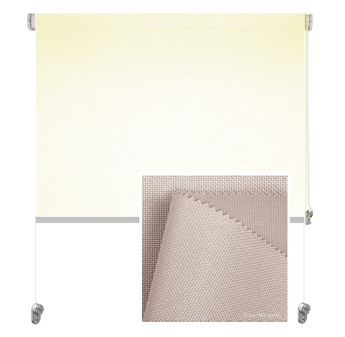 

Тканевая роллета ROLGROUP Mini Set Royal 110x160 ванильная