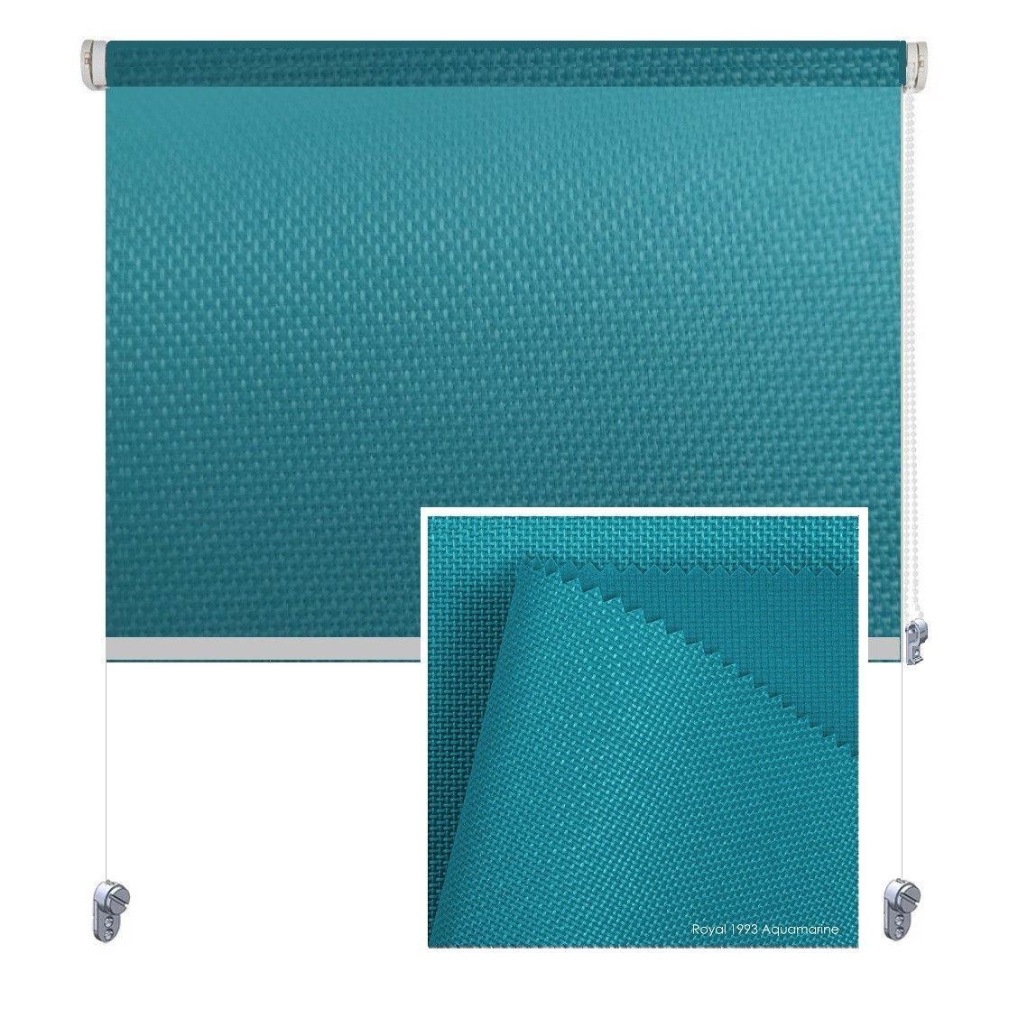 

Тканевая роллета ROLGROUP Mini Set Royal 120x160 аквамарин