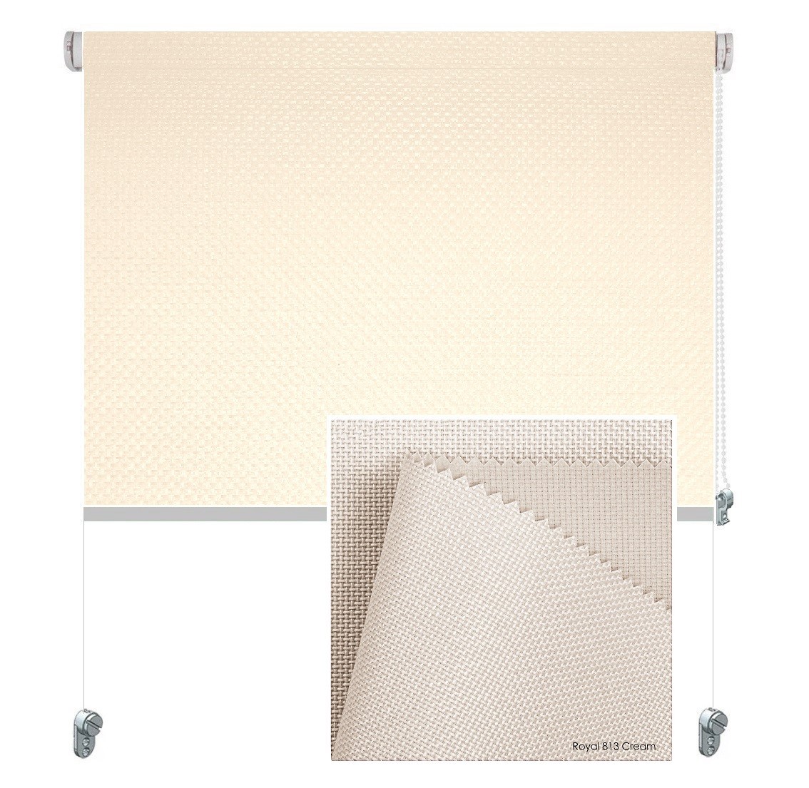 

Тканевая роллета ROLGROUP Mini Set Royal 80x160 кремовая
