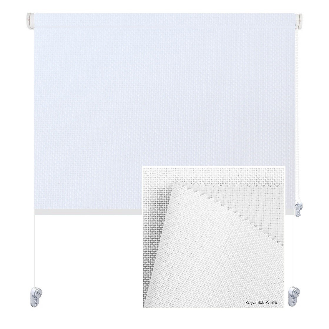 

Тканевая роллета ROLGROUP Mini Set Royal 105x160 белая