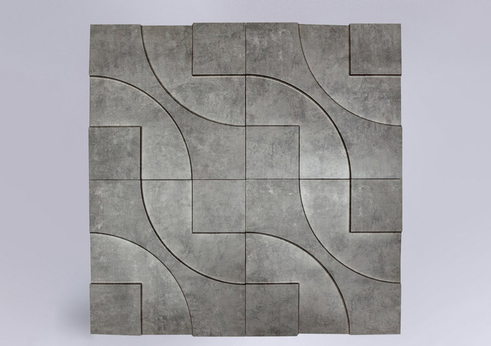 

Гипсовые 3D панели "Техно Premium" Gray 500*500*25 мм