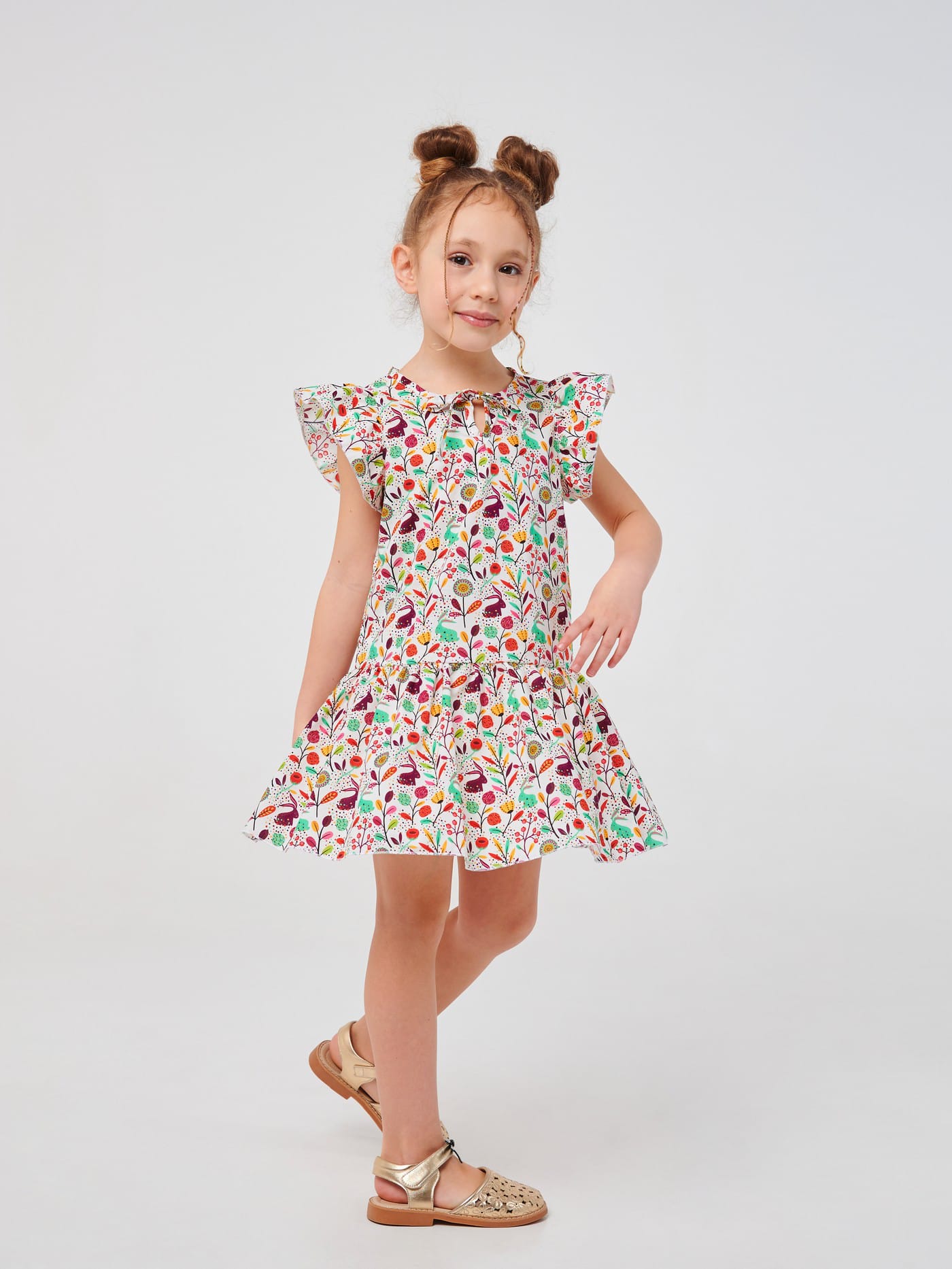 Акція на Дитяча літня сукня для дівчинки Smil Летний микс Літній мікс 120350 116 см Різнокольорова від Rozetka