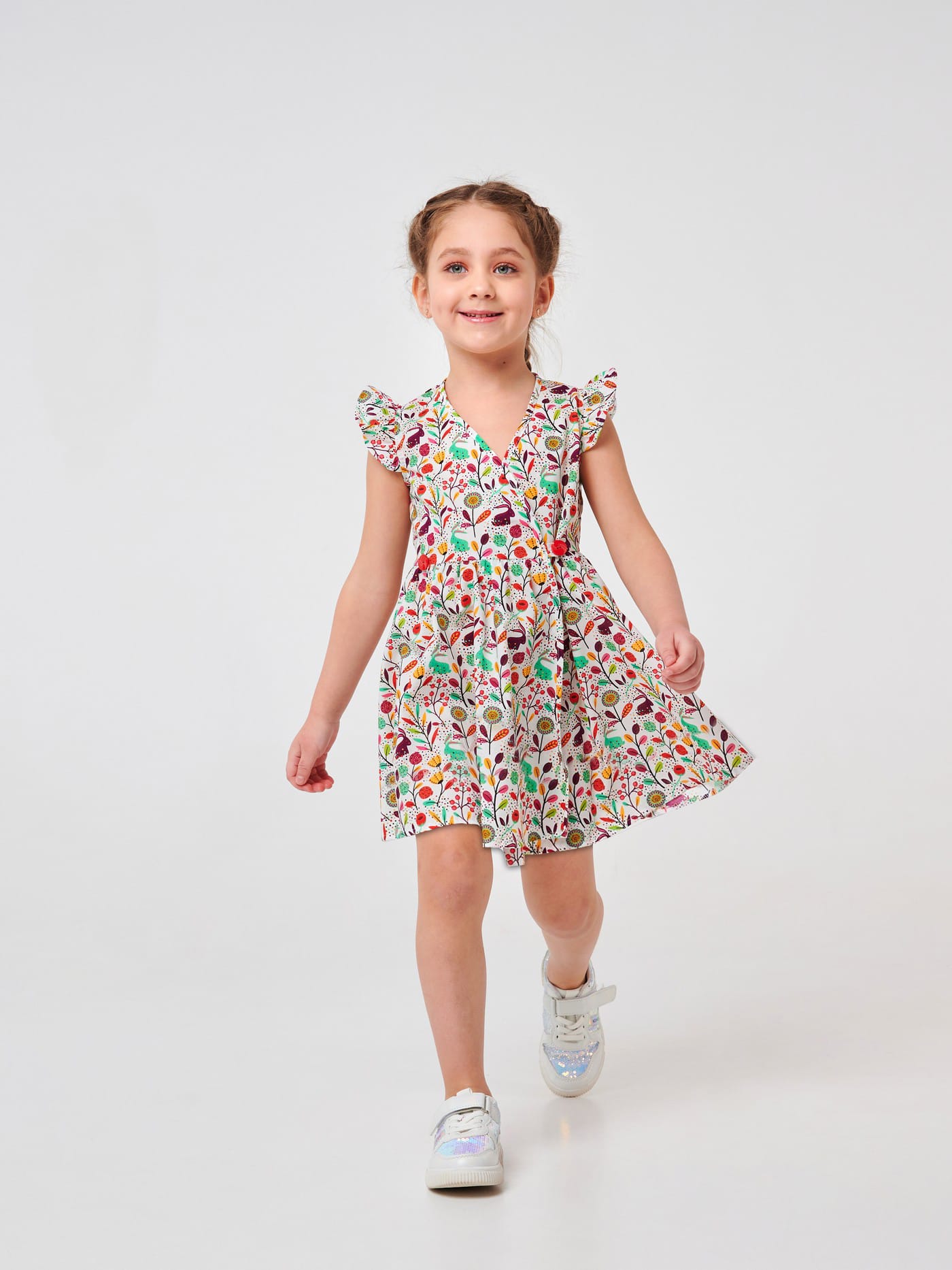 Акція на Дитяча літня сукня для дівчинки Smil Летний микс Літній мікс 120351 104 см Різнокольорова від Rozetka