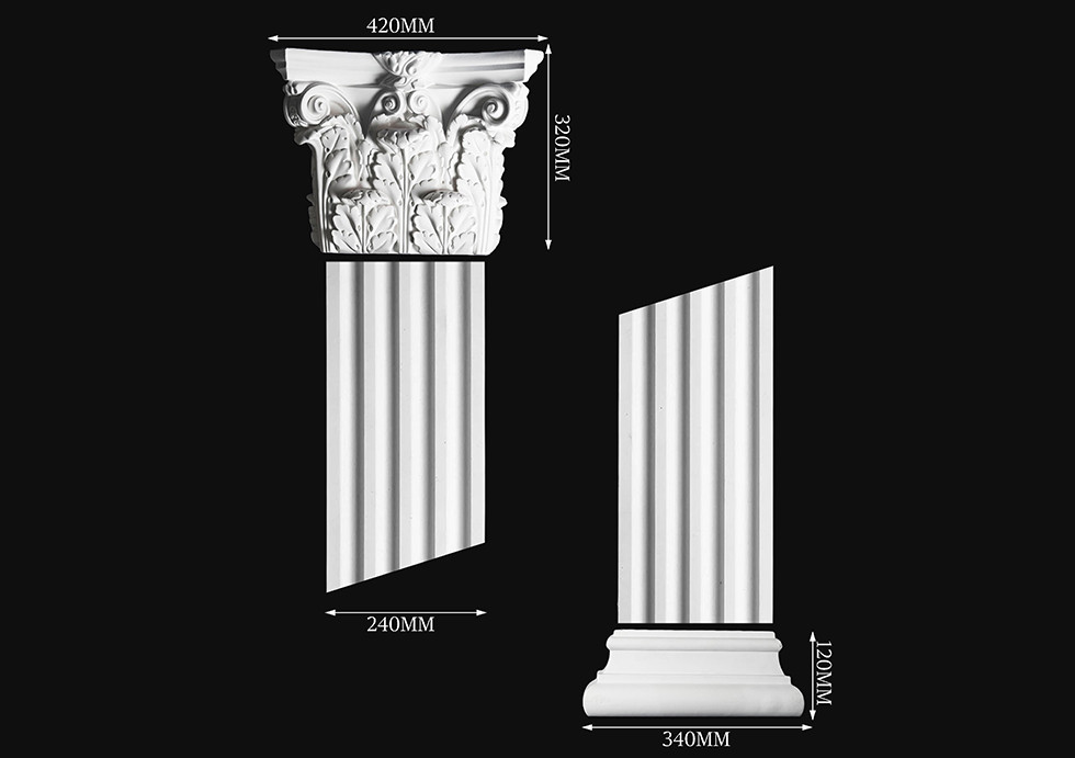 

Колонна гипсовая "П11" 220*1000 мм