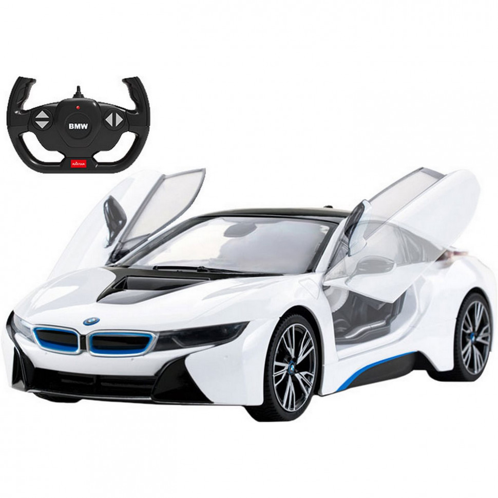 

Машинка на пульте управления BMW i8 Rastar 71060(White) белый, 1:14