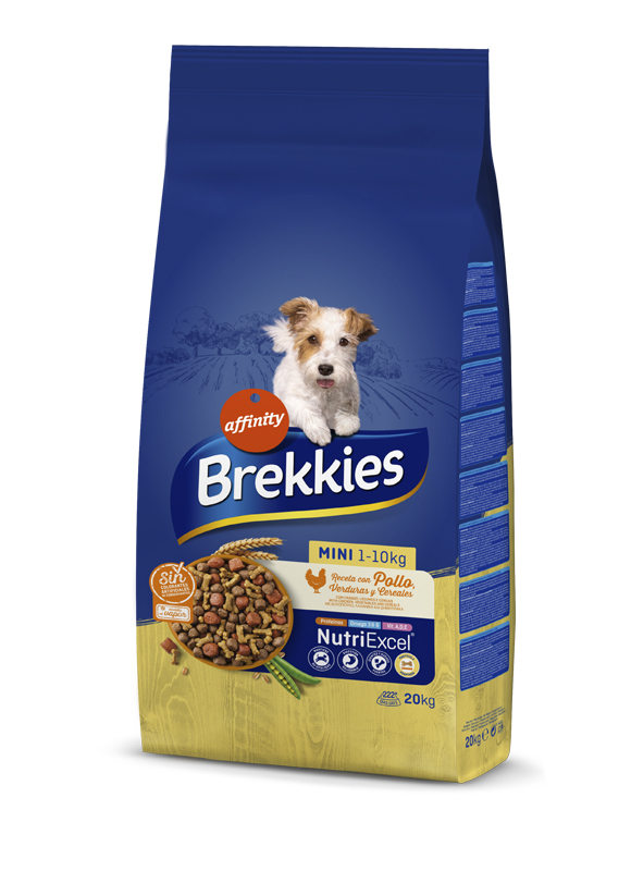 

Сухой корм Brekkies Dog Mini для взрослых собак маленьких пород с курицей 20 кг