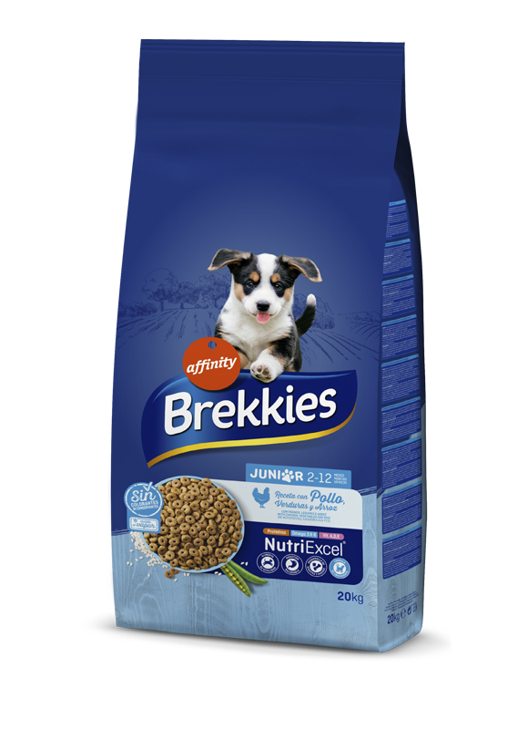 

Сухой корм Brekkies Dog Junior для молодых собак с курицей 20 кг
