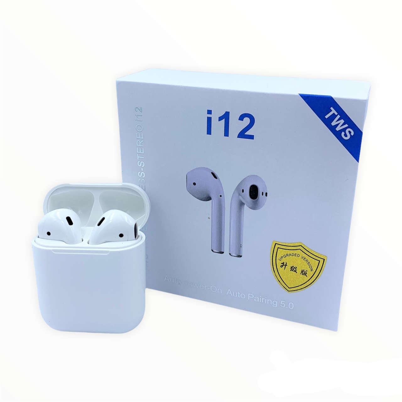 

Беспроводные Bluetooth наушники HBQ I12 TWS Stereo Bluetooth 5.0 white c кейсом