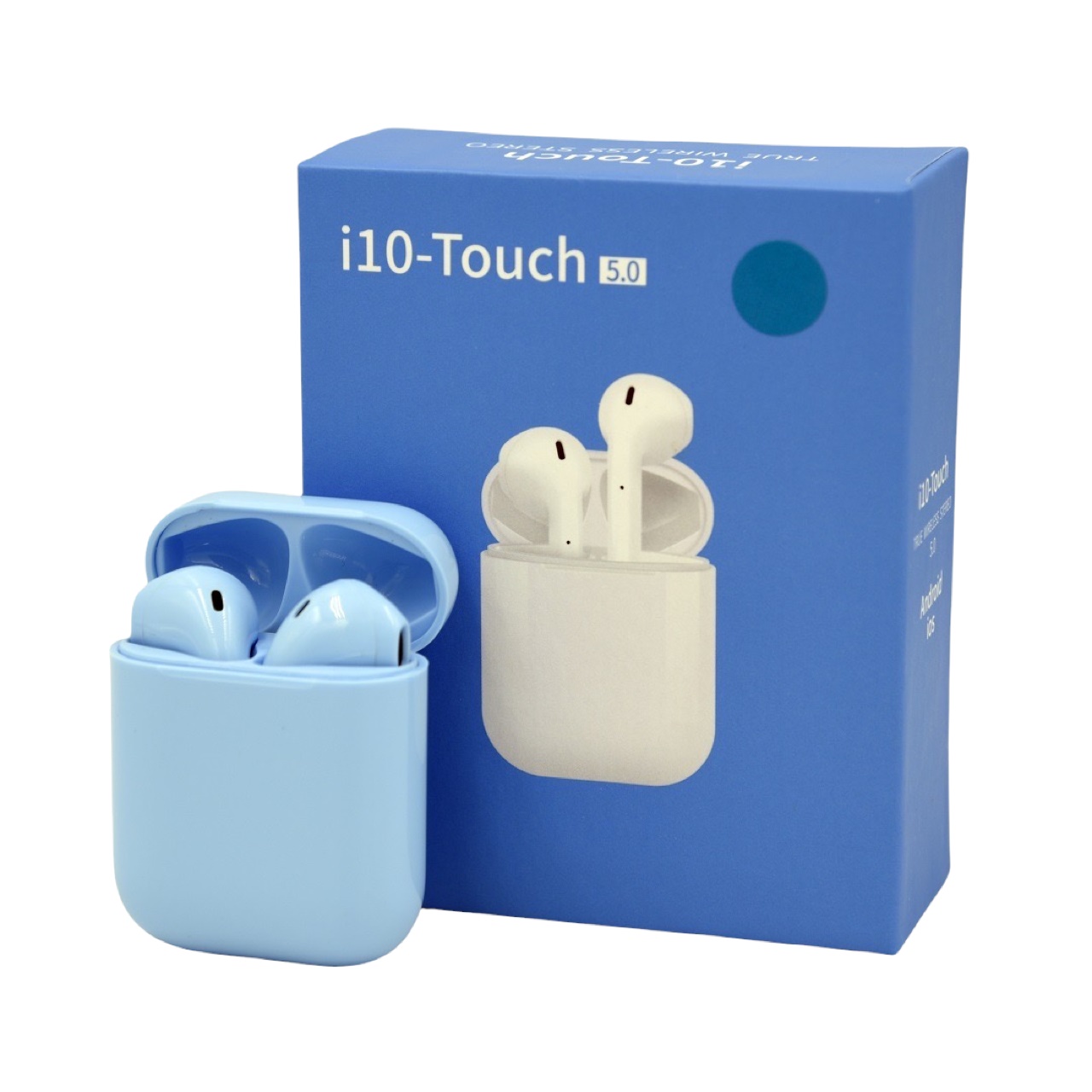 

Беспроводные Bluetooth наушники HBQ i10 Touch TWS V5.0 Blue (592307)