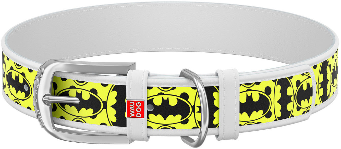 

Ошейник для собак кожаный Collar WAUDOG Design с QR паспортом, рисунок "Бэтмен4", XL, Ш 35 мм, Дл 44-58 см (0035-1006-15)