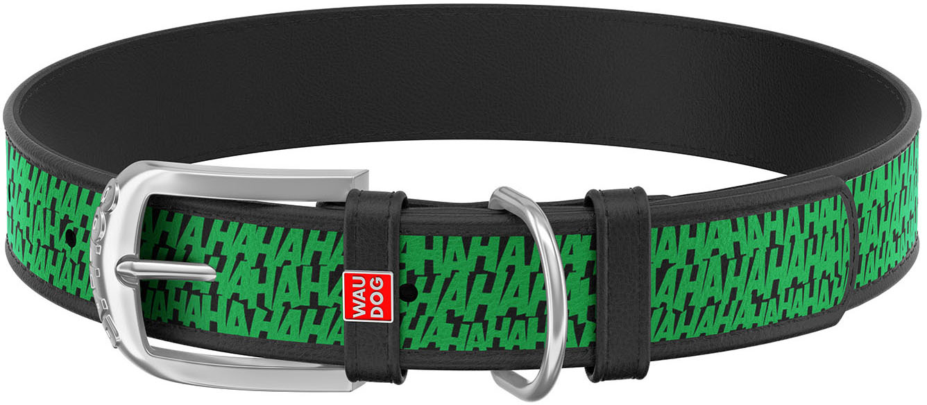 

Ошейник для собак кожаный Collar WAUDOG Design с QR паспортом, рисунок "Джокер", S, Ш 15 мм, Дл 26-35 см (0015-1001-01)